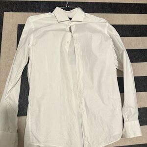 Hugo Boss White Dress Shirt Slim Fit 16” Neck 34” Sleeve